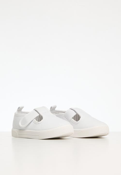 Pop Candy - Velcro t-bar sneakers - white