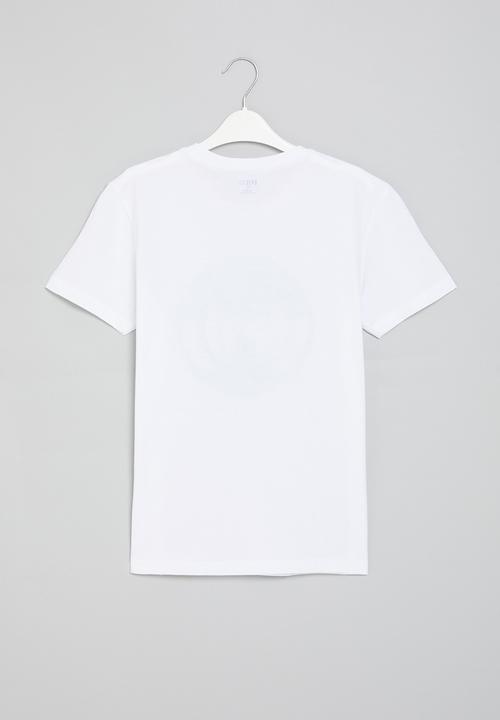 POLO - Boys corey crest printed tee - white