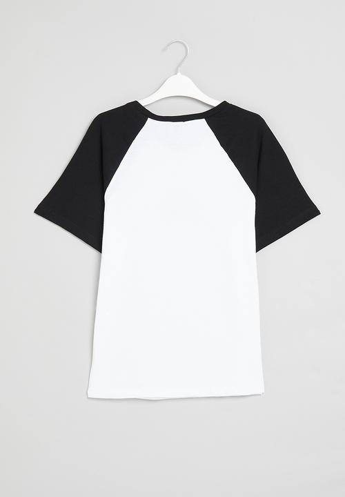 Rebel Republic - Older boys printed tee - white & black
