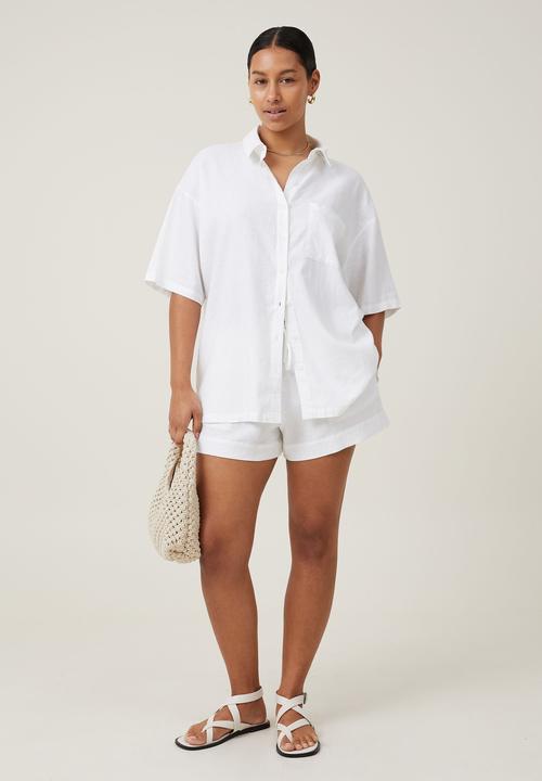 Cotton On - Haven short sleeve shirt - white