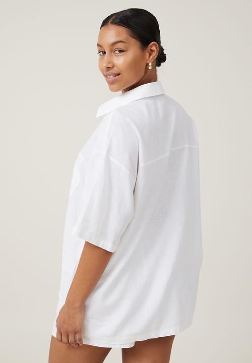Cotton On - Haven short sleeve shirt - white