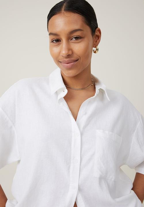 Cotton On - Haven short sleeve shirt - white