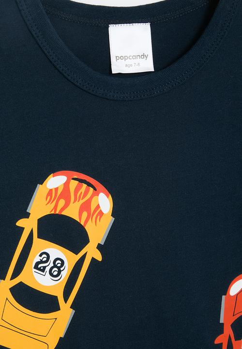 Pop Candy - Printed short sleeve tee - navy 