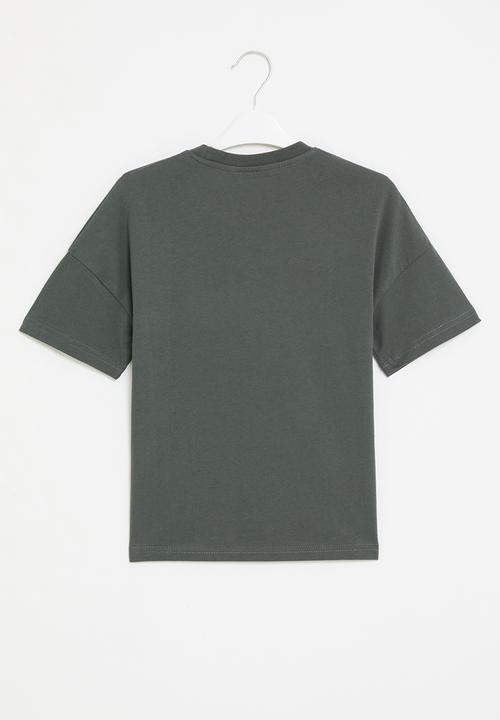 Pop Candy - Printed short sleeve tee - grey