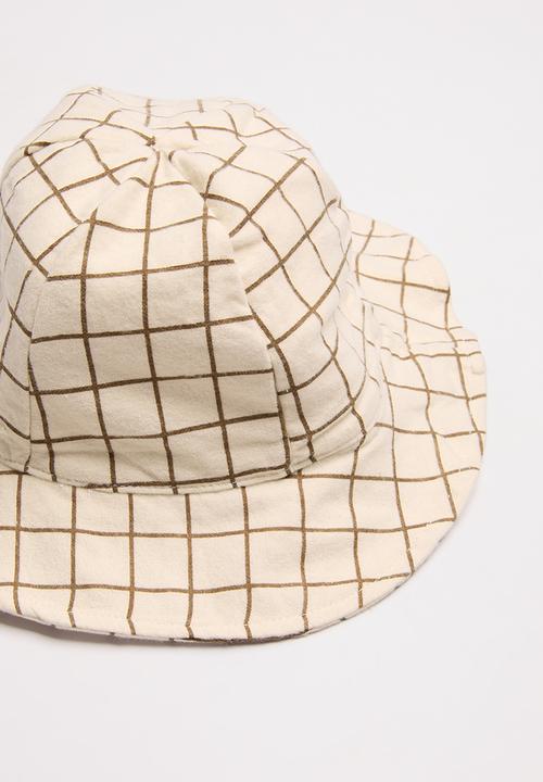Pop Candy - Plaid sunhat - beige