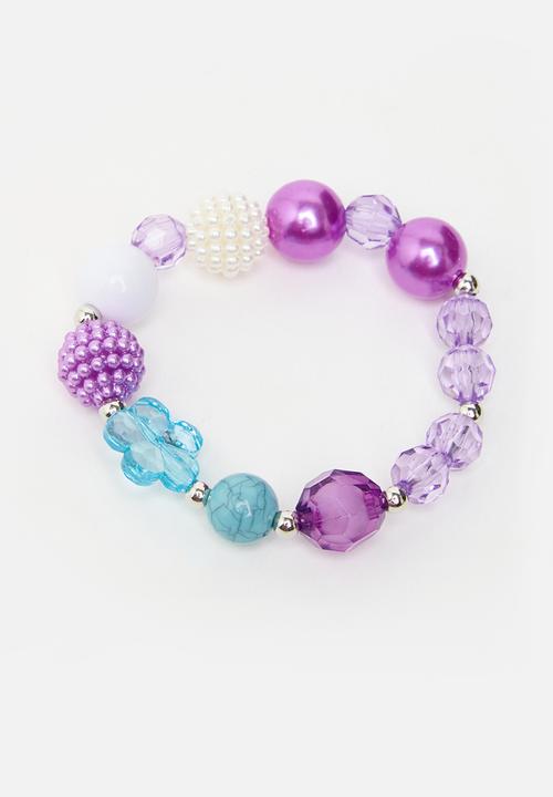 Pop Candy - Girls bracelet necklace set - purple