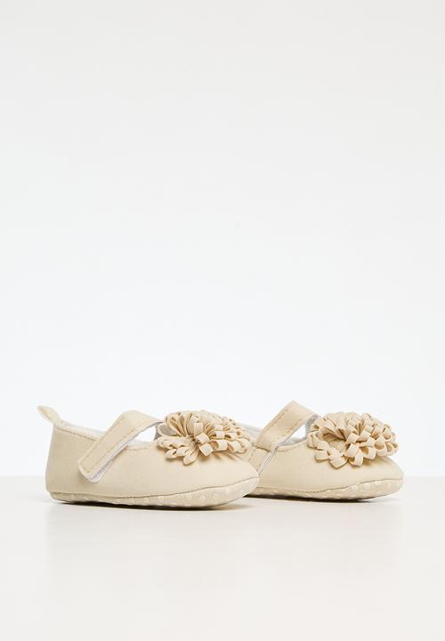 Pop Candy - Mini flower decor pumps - beige