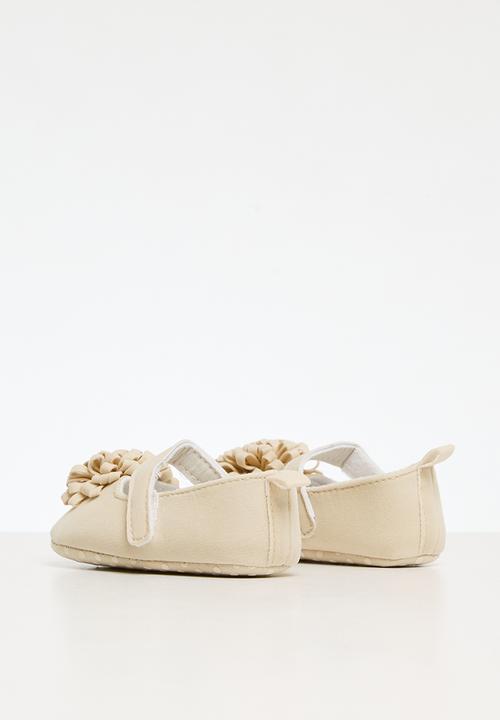 Pop Candy - Mini flower decor pumps - beige