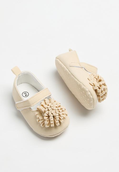 Pop Candy - Mini flower decor pumps - beige