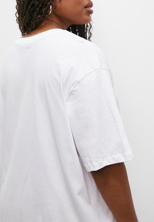 Superbalist - Oversized plain print tee - white