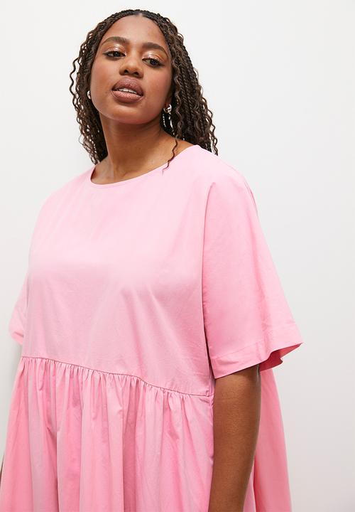 Superbalist - Combo babydoll dress - pink