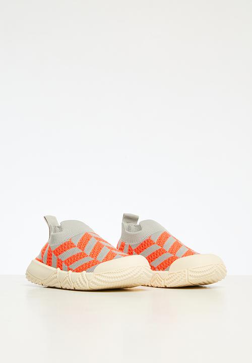 Pop Candy -  Slip on sneakers - orange and grey