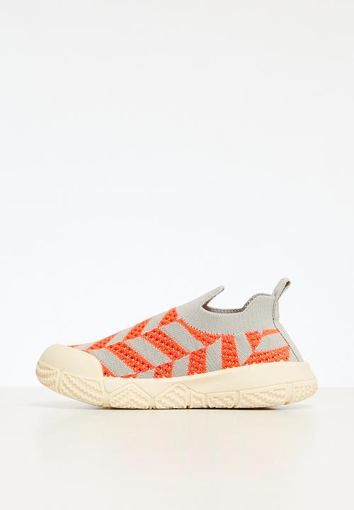 Pop Candy -  Slip on sneakers - orange and grey