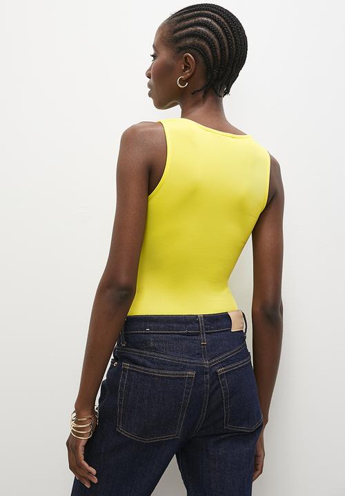 Superbalist - Boat neck bodysuit - yellow