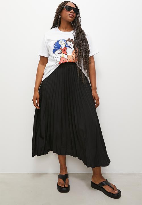 Superbalist - Midaxi pleated skirt - black