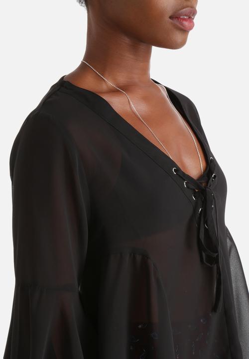 Influence. - Peasant Tie Up Blouse