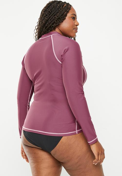 Lizzy - Plus vallery long sleeve rashie - hawthorn rose