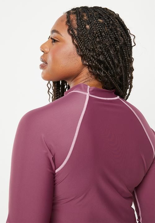 Lizzy - Plus vallery long sleeve rashie - hawthorn rose