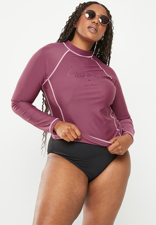 Lizzy - Plus vallery long sleeve rashie - hawthorn rose