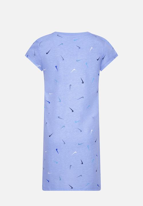 Nike - Nkg swoosh printed tee dress - cobalt bliss