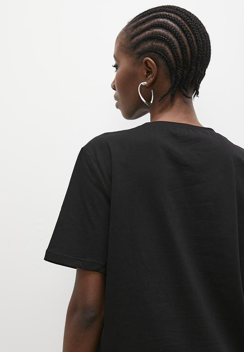 Superbalist - Bling detail tee - black