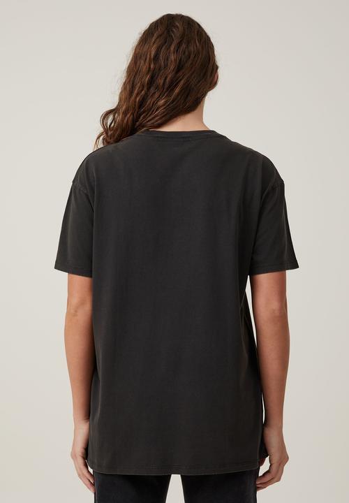 Cotton On - The oversized nirvana tee - lcn mt nirvana angel/washed black