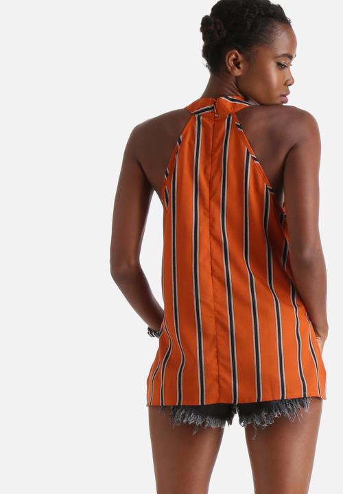 Influence. - Split Side High Neck Top