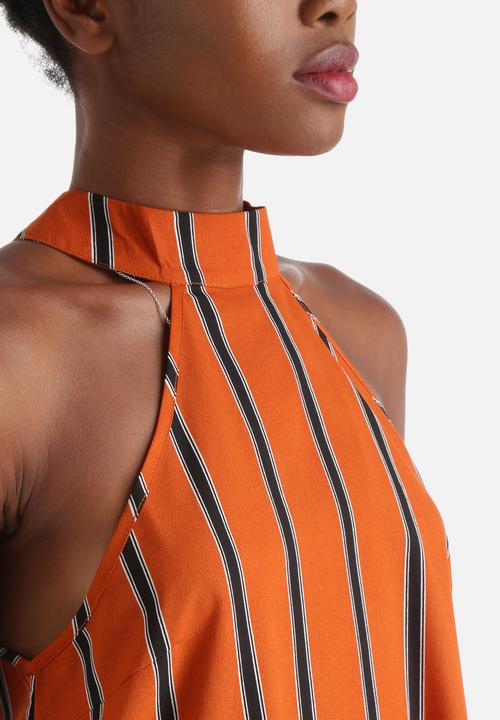 Influence. - Split Side High Neck Top