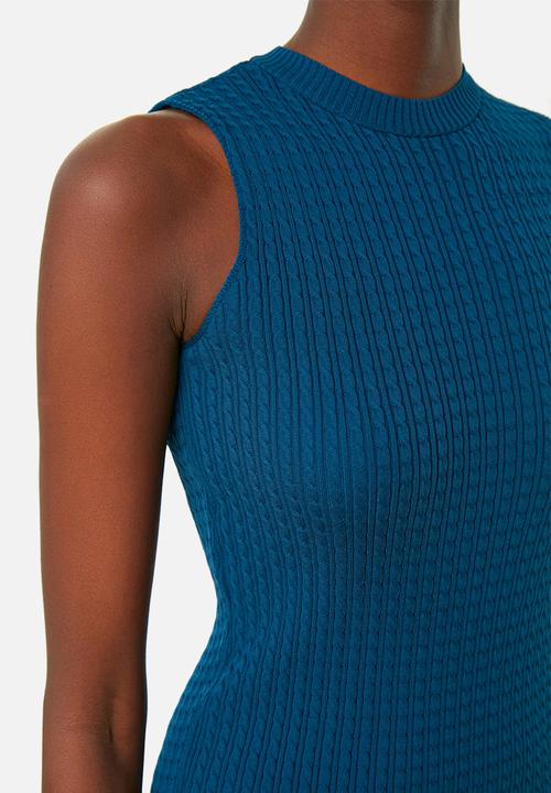 Trendyol - Halter neck midi bodycon - navy