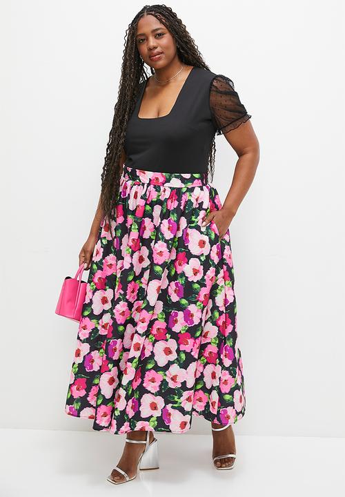 MILLA - Midaxi cricle skirt - floral print