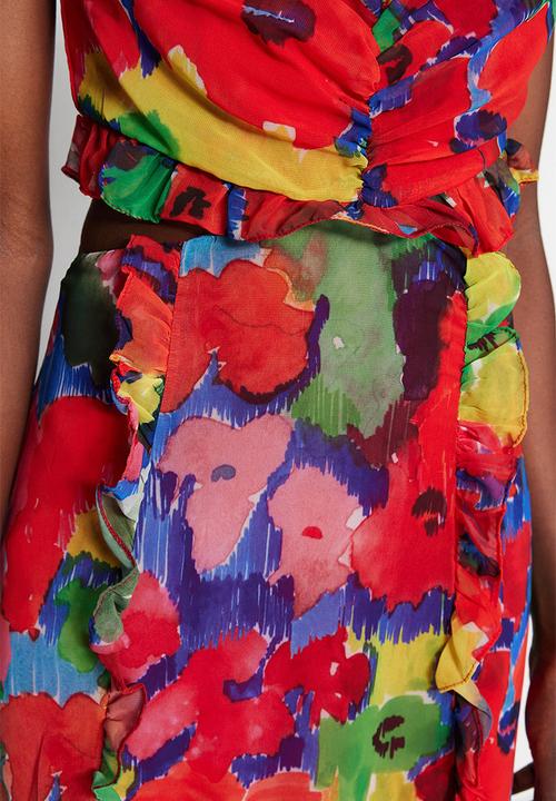 Trendyol - Floral cut out maxi dress - multi