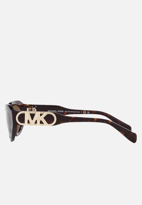 Michael Kors Eyewear - Empire oval sunglasses 0mk2192 53 - tortoise