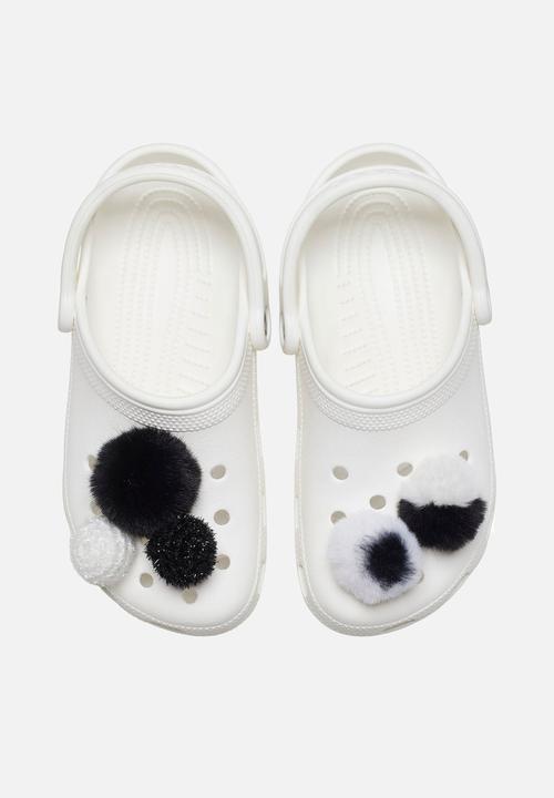 Crocs - Puff ball 5 pack - black & white