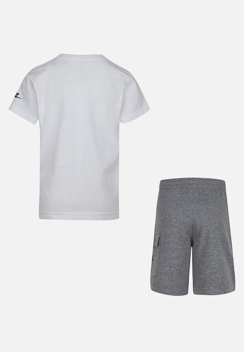 Nike - Nkb b nsw hbr cargo short set - carbon heather