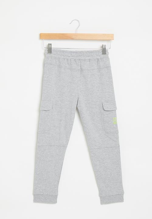 MINOTI - Fleece combat jogger - dark grey marl 