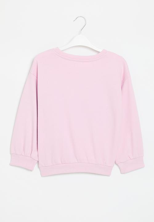 MINOTI - Girls basic super cute fleece crew - lilac 
