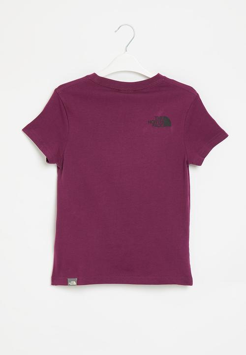 The North Face - Teen short sleeve simple dome tee - purple