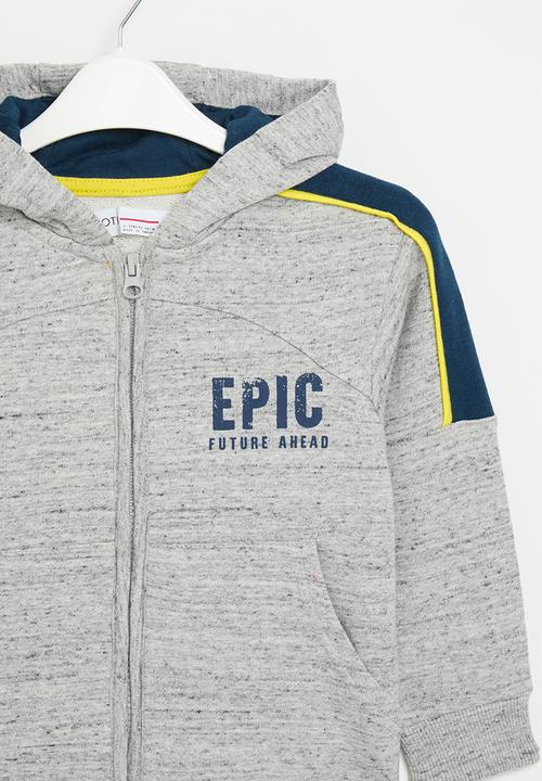 MINOTI - Grindle zip thru hoodie - grey