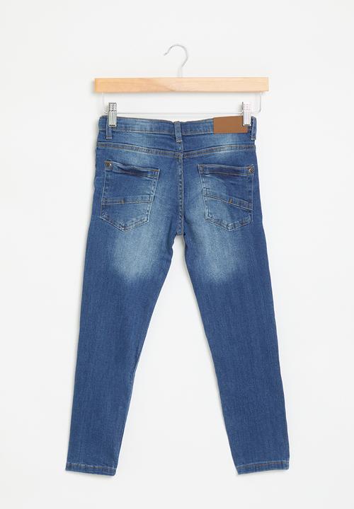 MINOTI - Boys blue basic regular denim jean - blue