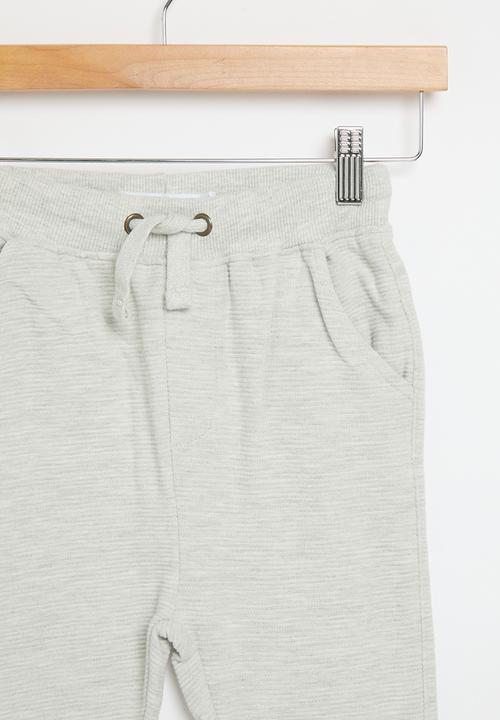 MINOTI - Ottoman fleece jogger - grey 