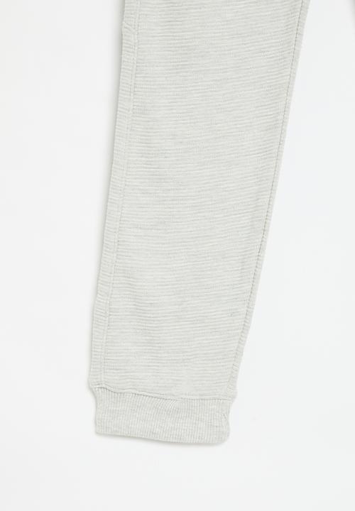 MINOTI - Ottoman fleece jogger - grey 