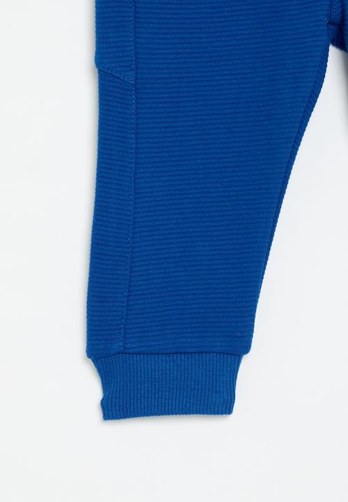 MINOTI - Ottoman fleece jogger - blue 