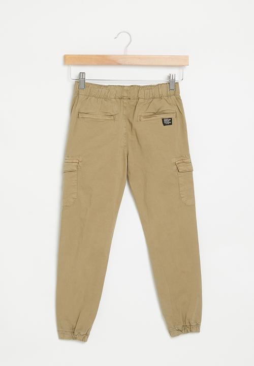 MINOTI - Boys cargo pant - stone 