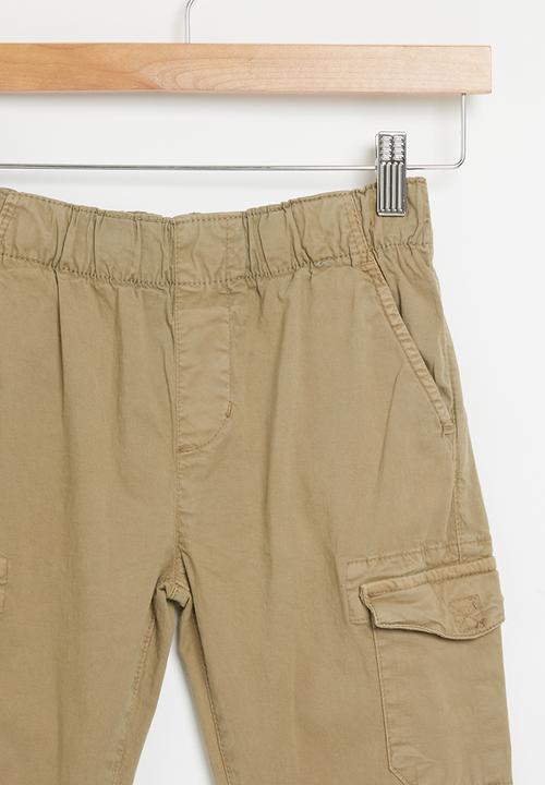 MINOTI - Boys cargo pant - stone 