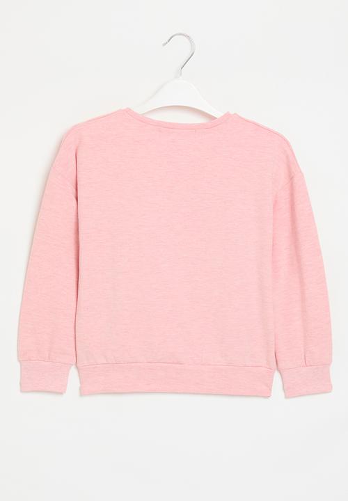 MINOTI - Be positive fleece sweat - pink