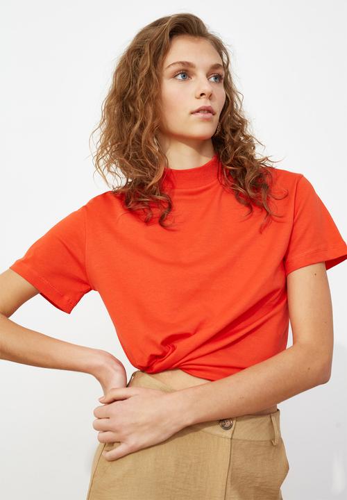 Trendyol - Basic tee - orange