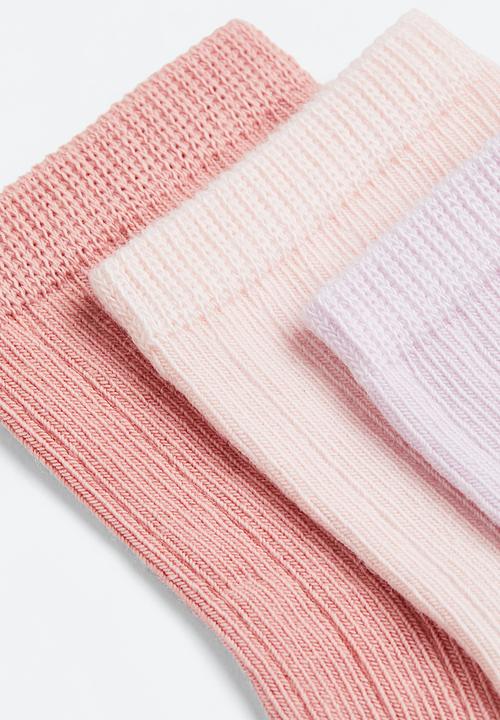 H&M - 5-Pack textured-knit socks - multi