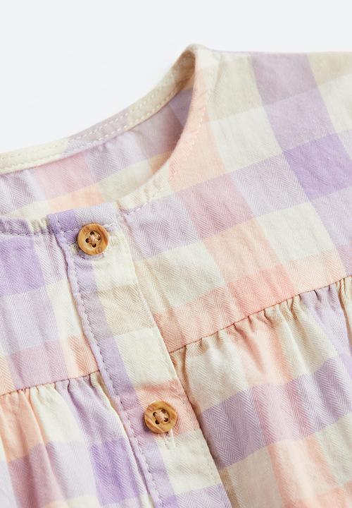 H&M - 2-Piece set - light pink checked 