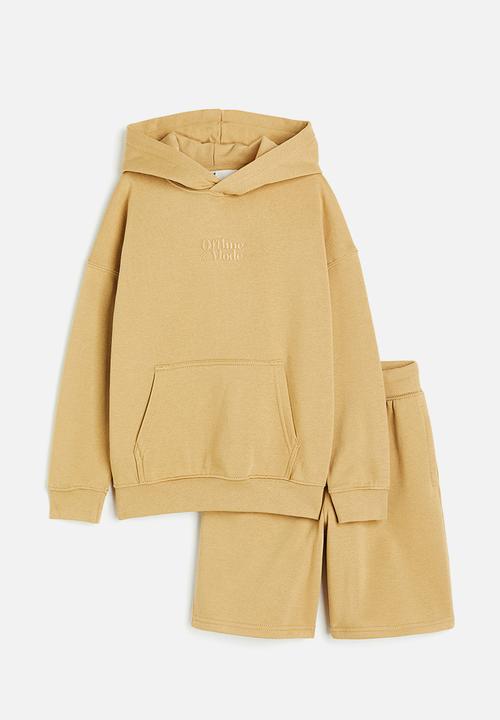 H&M - 2-Piece sweatshirt set - dusty yellow