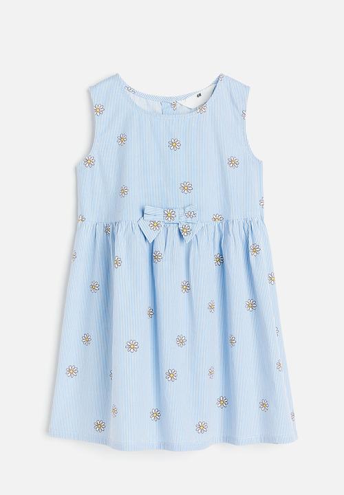 H&M - Cotton dress - light blue flowers